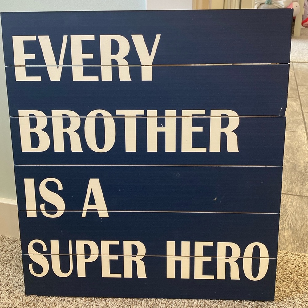 Pottery Barn kids Super Hero wall art
